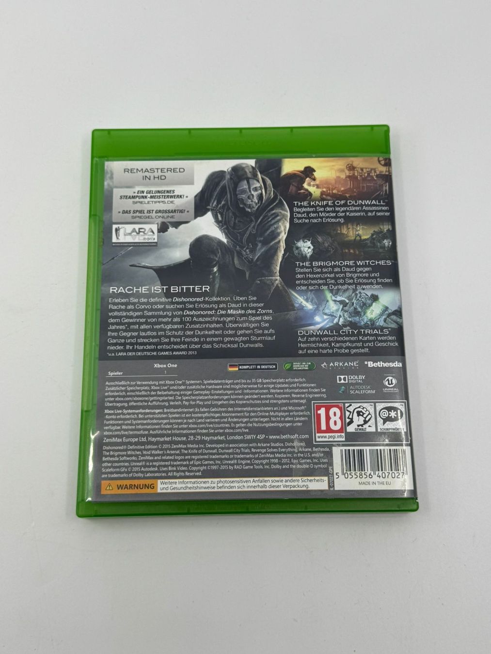 Spiele: Dishonored (Definitive Edition) (XBOX ONE) – Gebraucht aus Herisau von Seyashop1 2