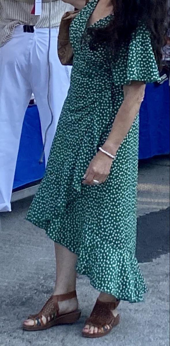 Vestiti: Luftiges Sommer-Wickelkleid Gr. 38/40 – Usato da Basel venduto da NellyBotti 3
