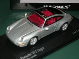 Porsche 911 targa 1995 silber * Minichamps 1:43