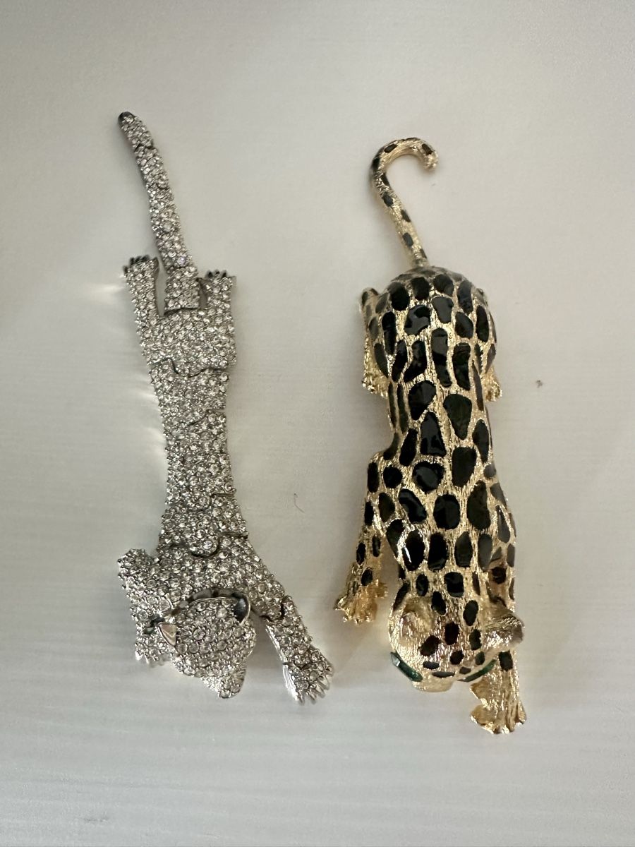 Spille & Fermagli: Vintage Schulterbrosche Strass Puma – Usato da Affoltern am Albis venduto da Sveta75 6