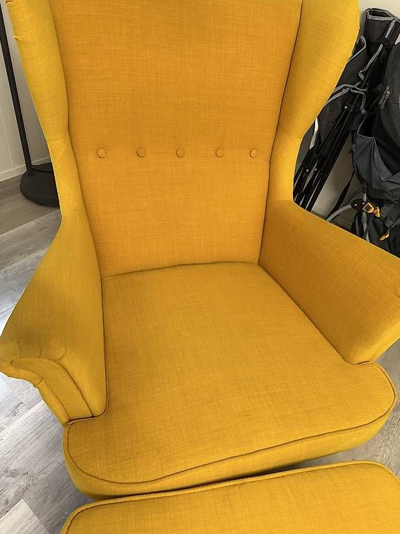 Ikea Sessel: Ohrensessel Ikea STRANDMON inkl. Hocker – Gebraucht aus Rümlang von Feflo 1