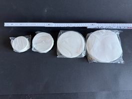 4 x 100 Rundfilter mittelschnell 7 cm; 9 cm; 12,5 cm; 15 cm