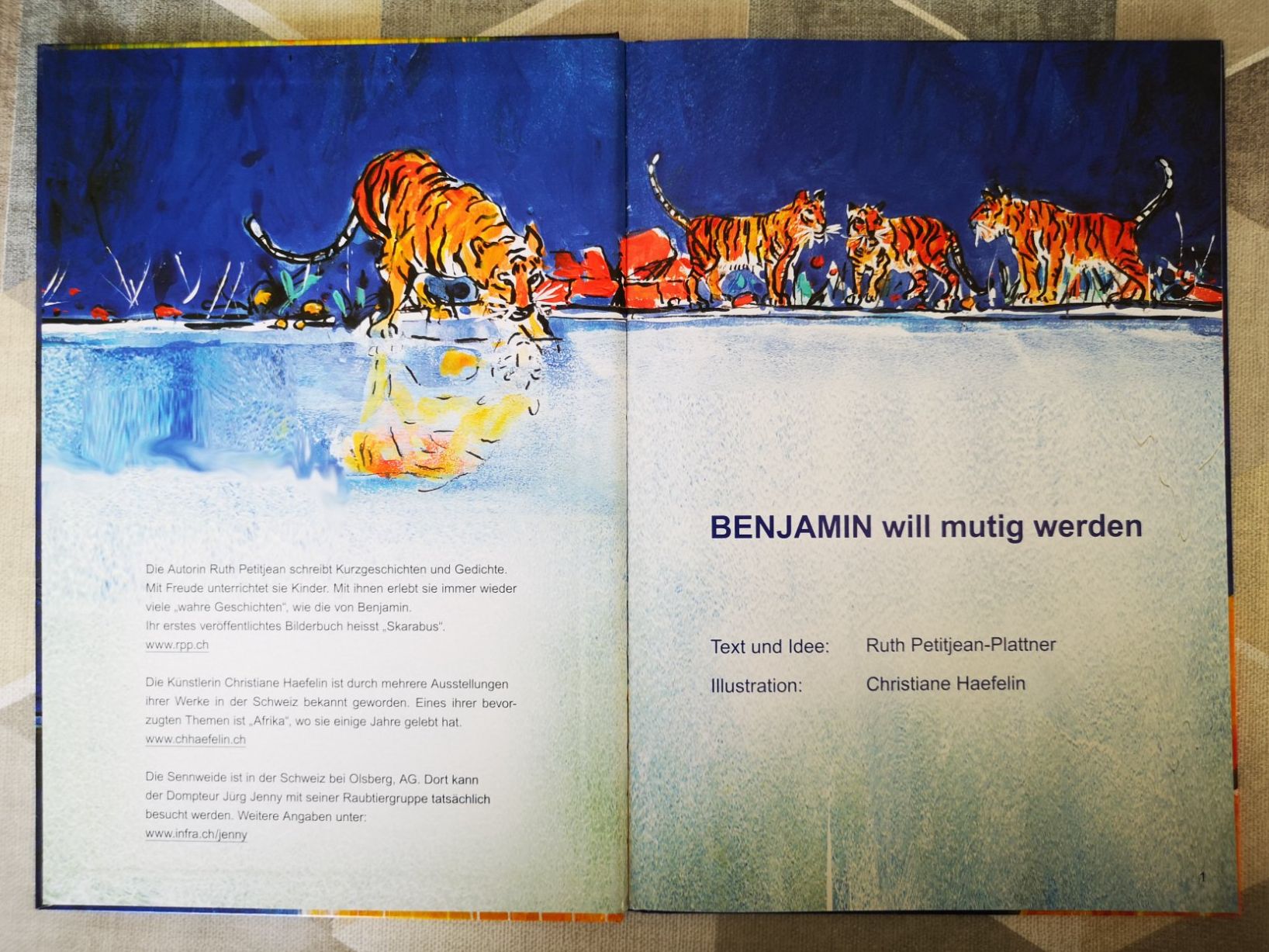 Libri: Benjamin will mutig werden - Kinderbuch mit Tiger 🐯 – Usato da Liestal venduto da Gitterli01 1