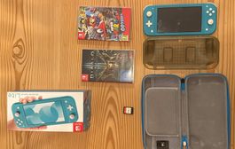 Nintendo Switch Lite türkis mit 3 Spielen