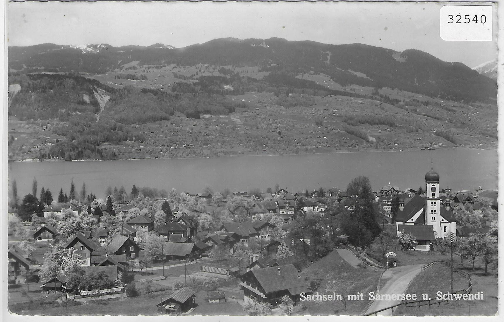 Cartoline postali: Sachseln mit Sarnersee und Schwendi – Usato da Ettingen venduto da Kartenplanet