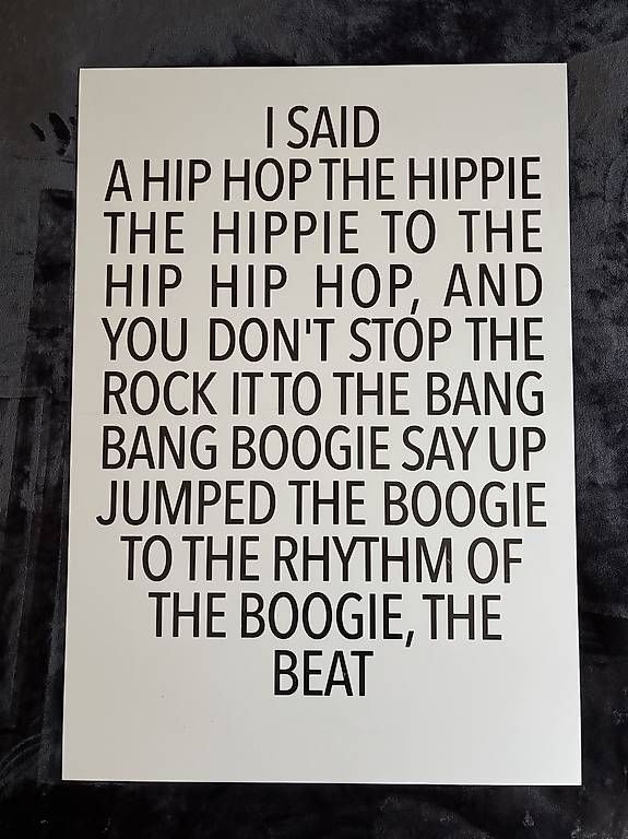Foto & Immagini: A Rapper's Delight - Bild, Aluminium, 58.5x83 cm – Nuovo (secondo la descrizione) da Zürich venduto da roo_8xd6