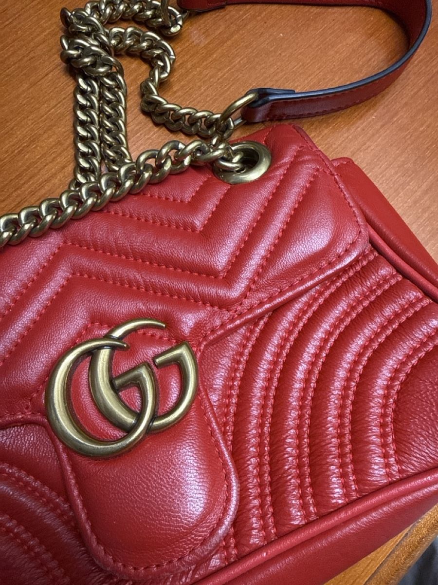 Borse da donna: Rote Tasche aus echtem Leder  – Usato da Basel venduto da wic_f7cf 1