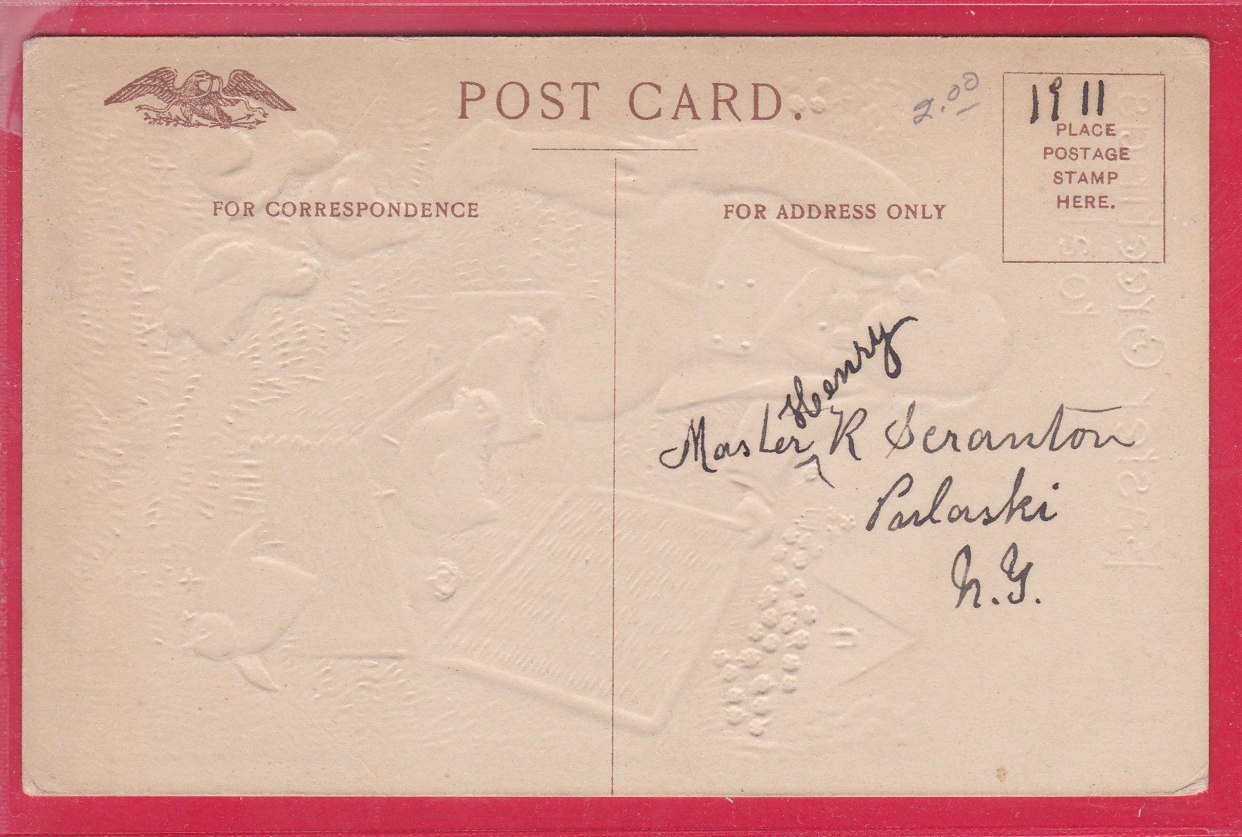Cartoline postali: PRÄGEKARTE, EASTER GREETINGS TO ALL – Usato da Oberrieden venduto da Gebirgsstelze 1