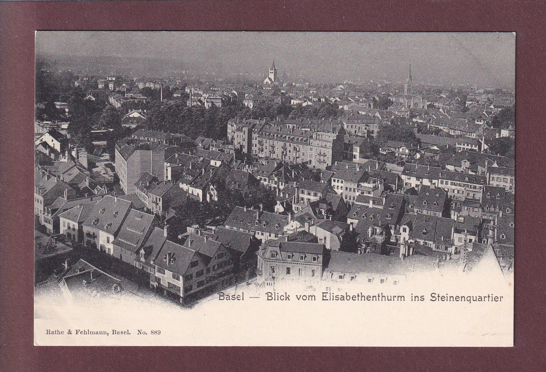 Cartoline postali: BASEL - Steinenquartier – Usato da Pully venduto da nicecards
