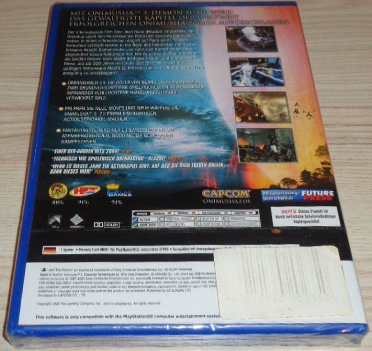 Capcom Giochi: Onimusha 3 ***SEALED*** (PS2) – Nuovo e nell'imballaggio originale da Thun venduto da Gameparadise 1