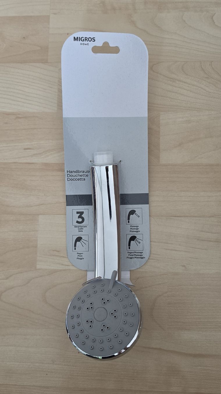 Soffioni doccia: Neue Handbrause mit 3 Strahlarten – Nuovo (secondo la descrizione) da Zürich venduto da Simon.w21