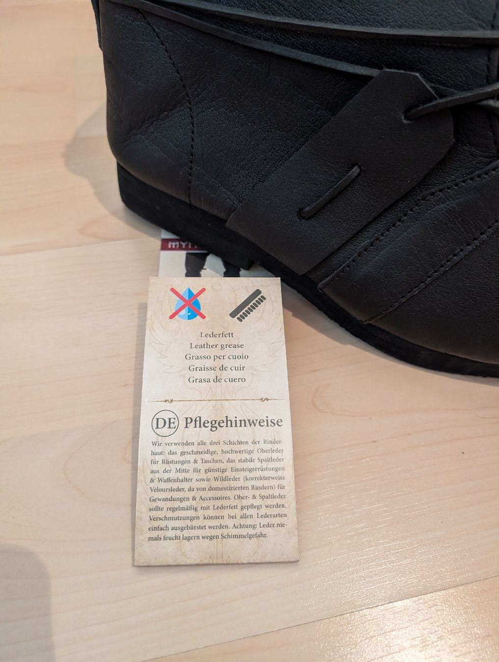 Scarpe da uomo: Mytholon Mittelalter Stiefel - Echtleder - Gr. 40 – Nuovo e nell'imballaggio originale da Adlikon b.Regensdf venduto da Staura 1