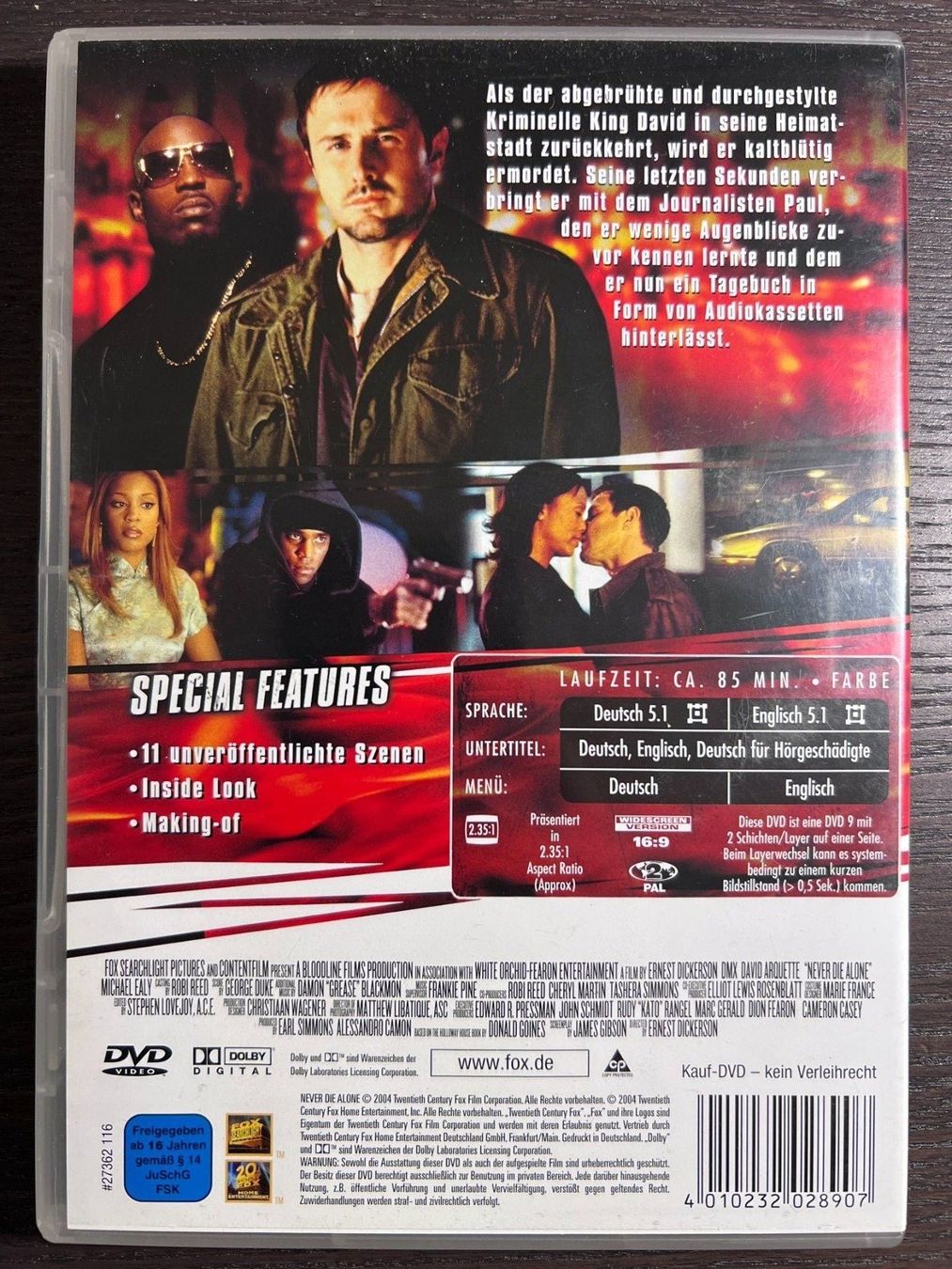 Tutti i DVDs: Never Die Alone – Usato da Zürich venduto da FilmFreunde 1