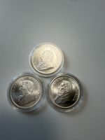 3x Krugerrand Silber Münzen 1 OZ Fine Silver R1