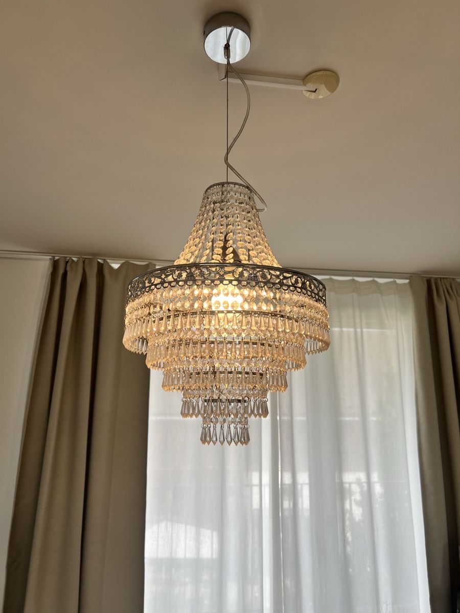 Lampadari & plafoniere: Deckenleuchte Kristalloptik Silberfarben Hängend 70cm – Usato da Islikon venduto da bia_7l8s 2