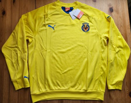 Villarreal C. F. Pullover Puma Gr L NEU Spanien Fussball NOS