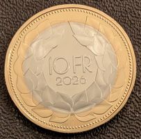 10 Fr. Gedenkmünze 2026 stgl. Helvetia aus Münzsatz