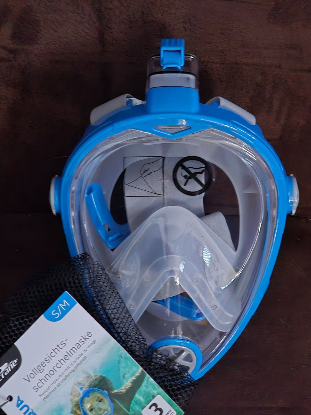 Schwimmbad: Voll Gesichtsschnorchelmaske S/M neu – Neu und originalverpackt aus Fraubrunnen von schlafenKuh 1
