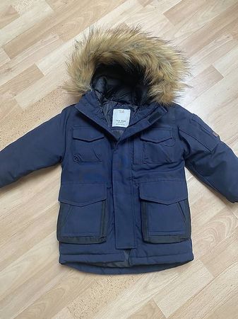 Veste d'hiver enfants taille 110 bleu marine 