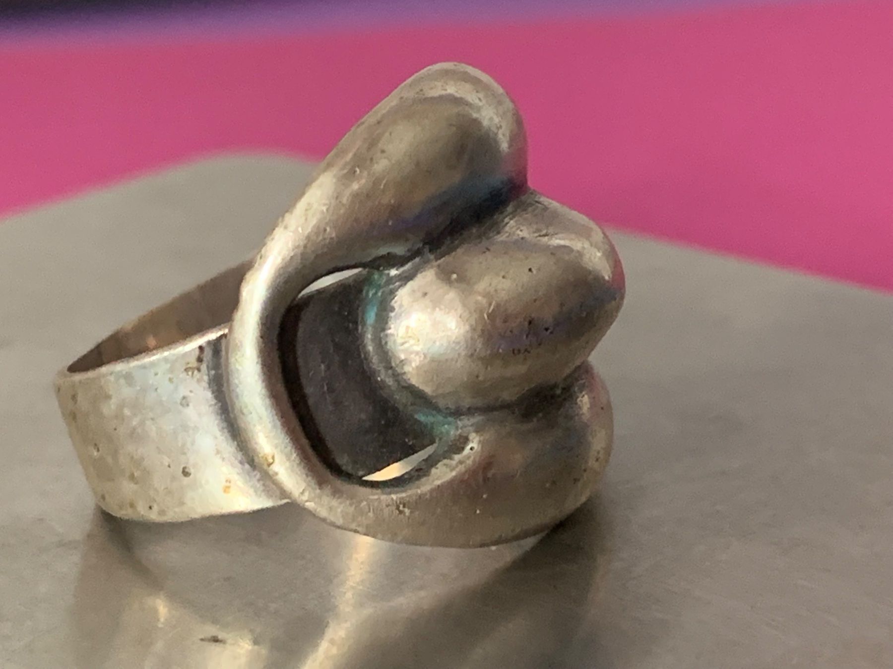 Ringe: Silberring abstrakt bombastisch (56) – Gebraucht aus Dittingen von Bellevista 6