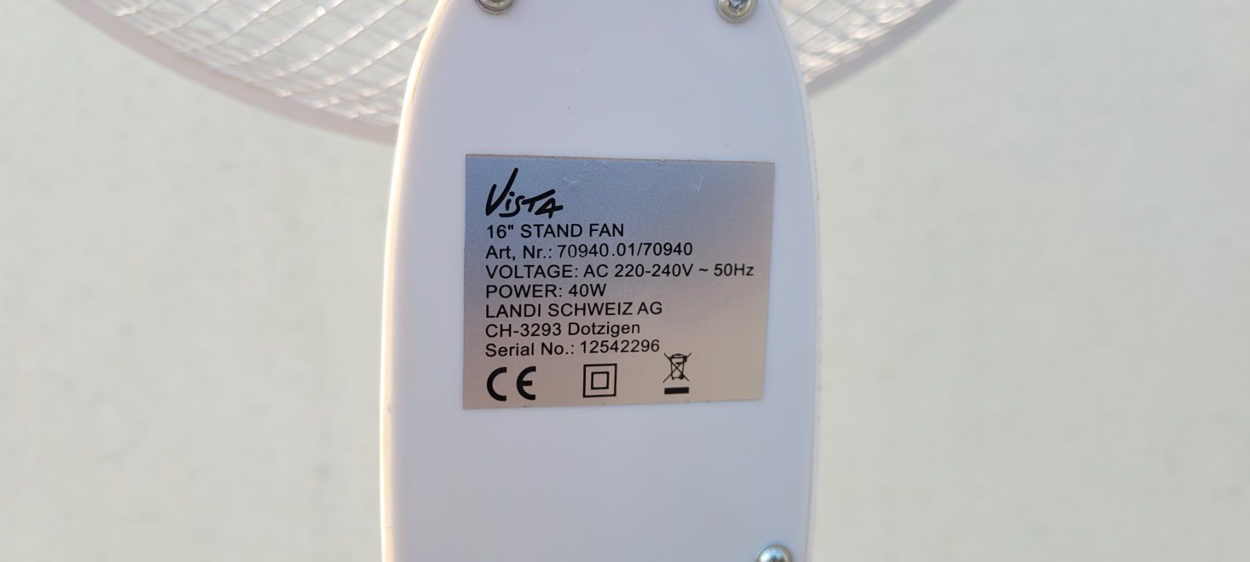 Ventilatoren: Standventilator Vista Landi – Gebraucht aus Suhr von Claudia_Suhr_AG 3