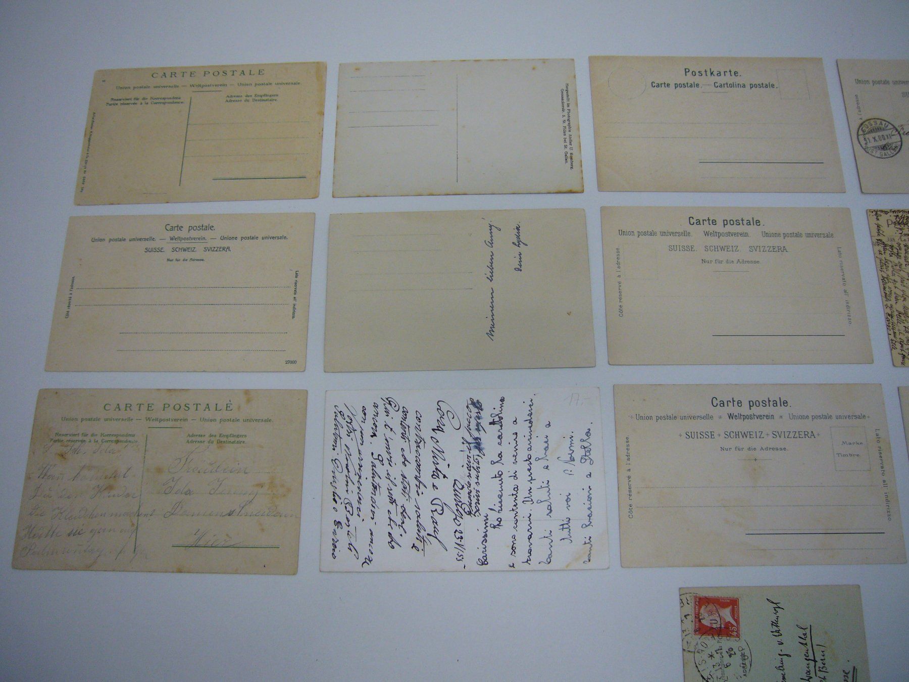 Cartoline postali: Ansichtskarten 16 Stück, diverse Orte Schweiz / Frankreich – Usato da Affoltern am Albis venduto da Stationeleven 5