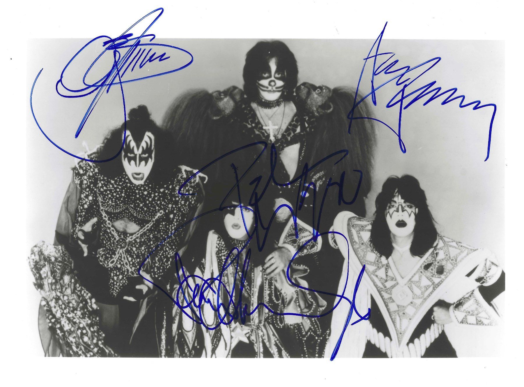 Autografi: KISS Reprint Autogramm Grossfoto – Usato da Guntershausen venduto da sign4me