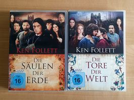 Ken Follett: Die Säulen der Erde + Tore der Welt DVD