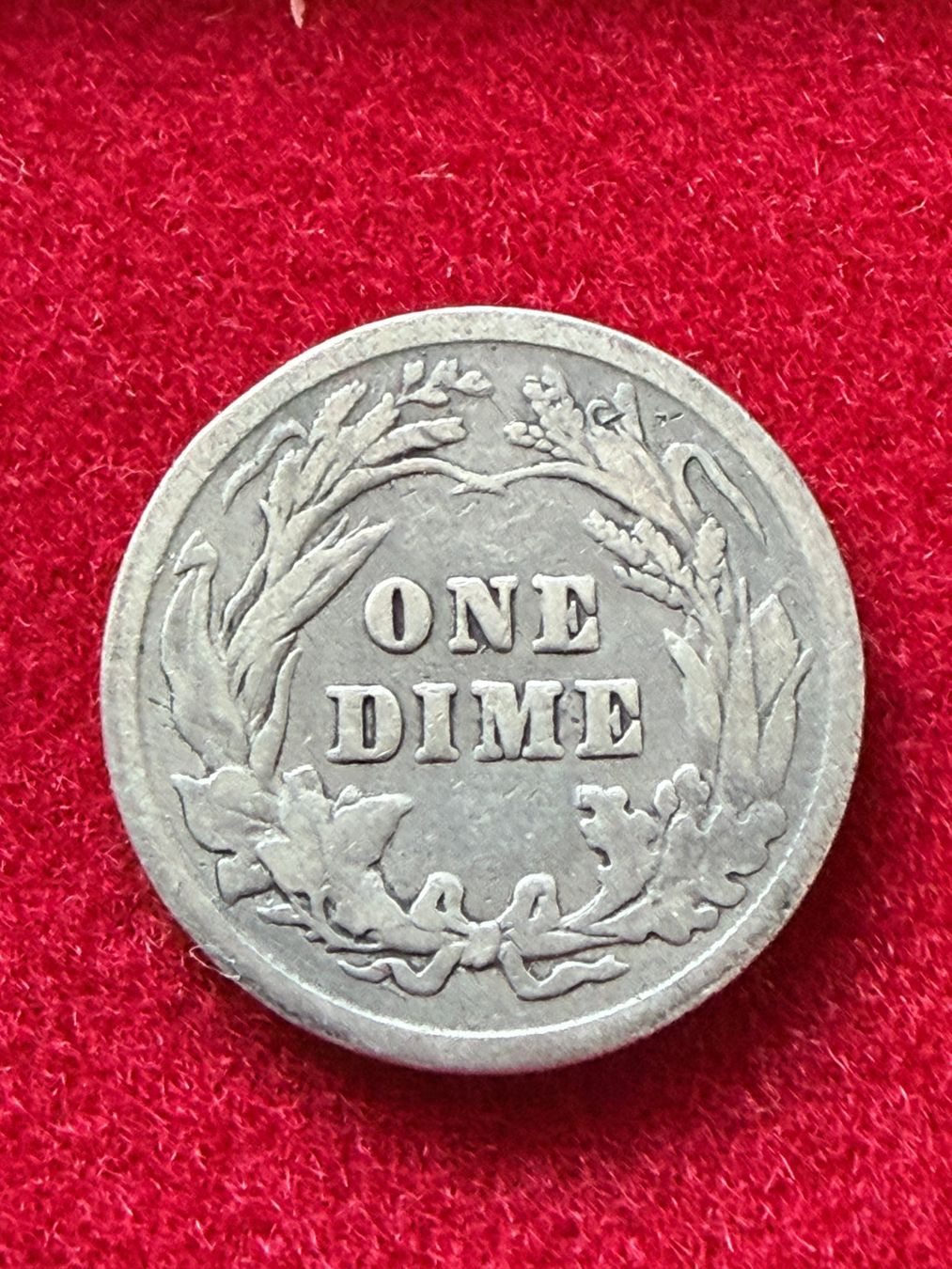Alle Münzen: One Dime 1900 USA Barber - Silber 900/1000 – Gebraucht aus Gams von Rhi-Taler 1