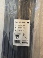 Kabelbinder schwarz 780x9 mm 100 Stück neu in OVP