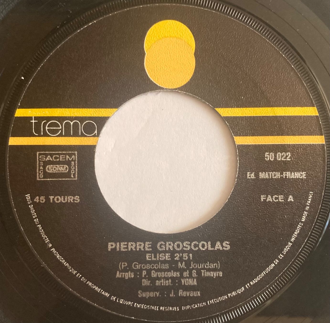 Schallplatten: PIERRE GROSCOLAS - ELISE – Gebraucht aus Poliez-Pittet von Newtown-Records 2