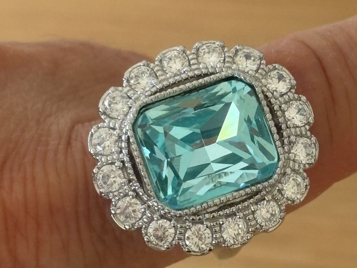 Ringe: Luxus Elegante Gr.19/9 Ring Farbe: Silber /Blau – Neu (gemäss Beschreibung) aus Biel-Bienne von Roserosse13 3