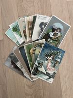 Lot mit 14Stk. Glückwunschkarten —> alle gelaufen