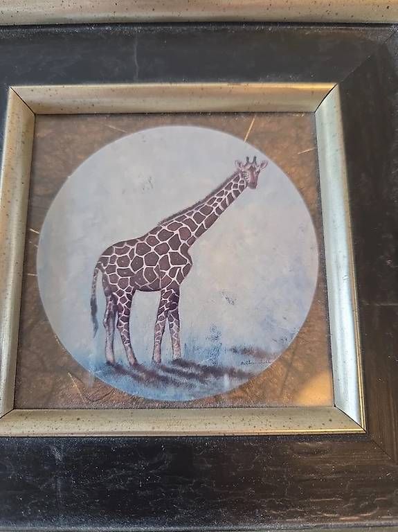 Gemälde:  Piccolo Quadro Giraffa in Cornice Decorata – Gebraucht aus Figino von cla_b75f 1