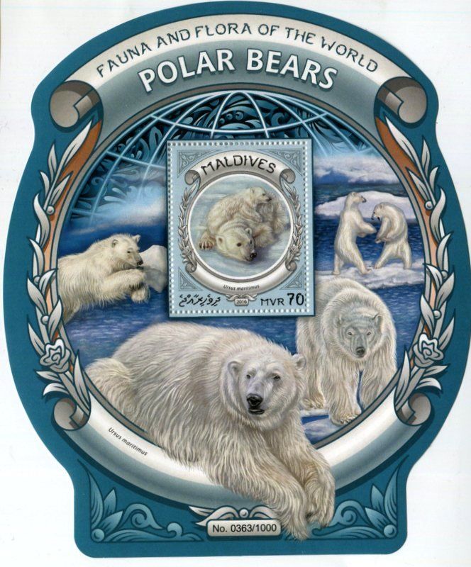 Tous les timbres: Block "Eisbären". Malediven – Neuf avec emballage d'origine à Basel par Butsch5