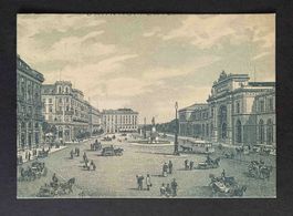 AK Bahnhofperiode 1871 - 1902 Grosszügiger Bahnhofplatz
