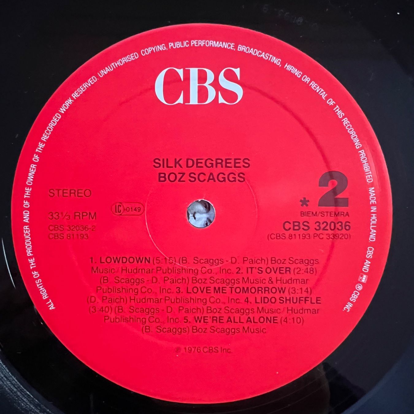 Dischi in vinile: Boz Scaggs - Silk Degrees / NL RE - TOP – Usato da Gais venduto da soundcave57 4