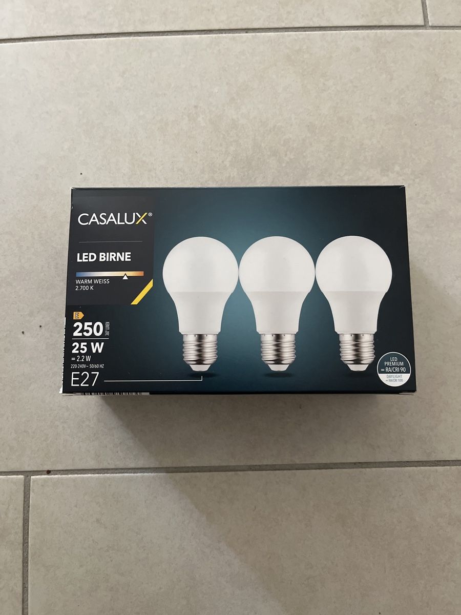 Lampen: 3 LED-Lampen E27, 2.2 W – Neu und originalverpackt aus Suhr von SchnapperCH
