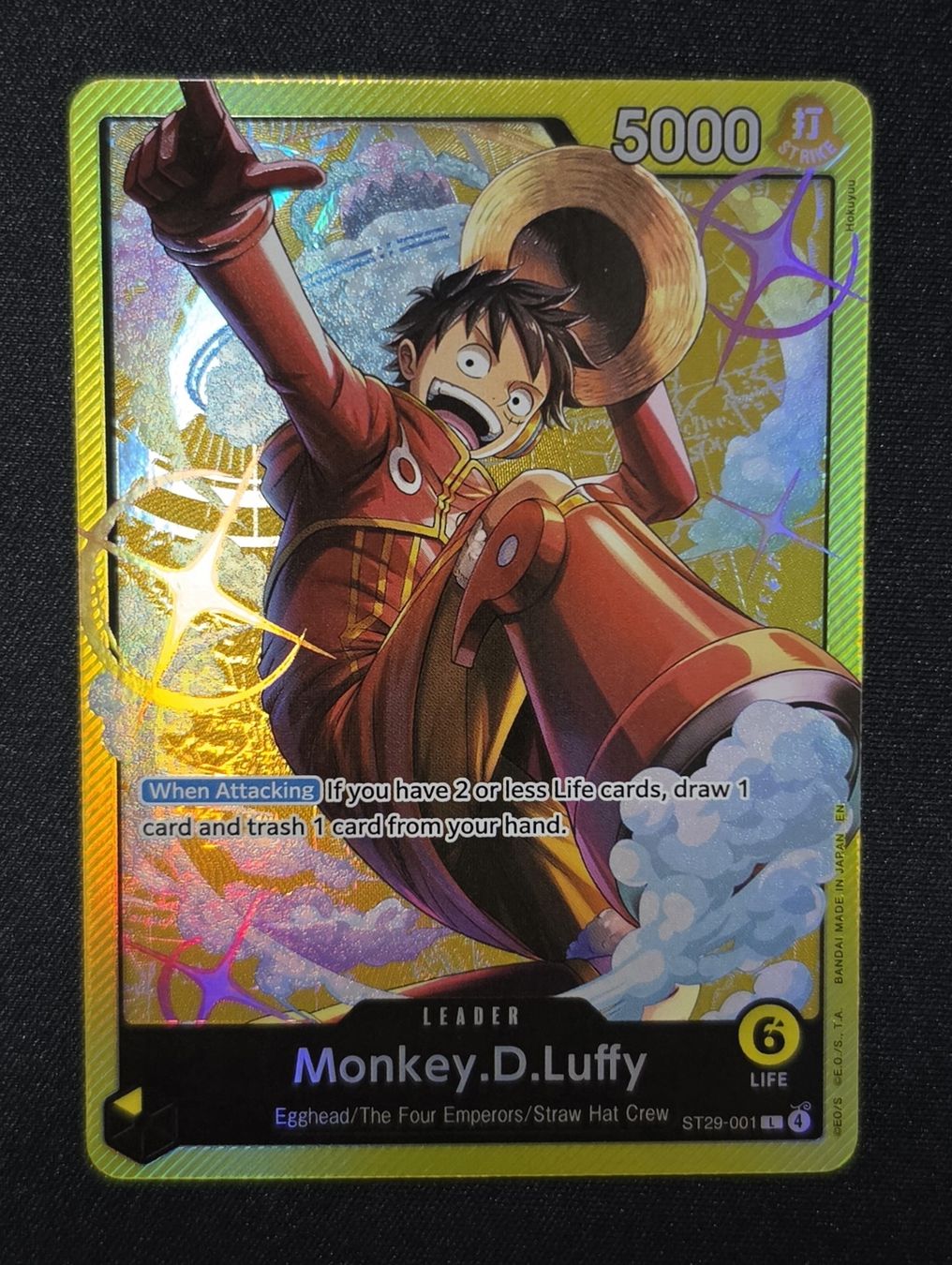 Bandai Sammelbilder & Trading cards: ST29-001 MONKEY.D.LUFFY LEADER ALT ART - ONE PIECE – Neu (gemäss Beschreibung) aus Melano von emm_m2jq