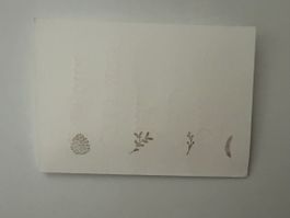 Rubber Stamps Set: Winter Nature Motifs Pinecone, Berries