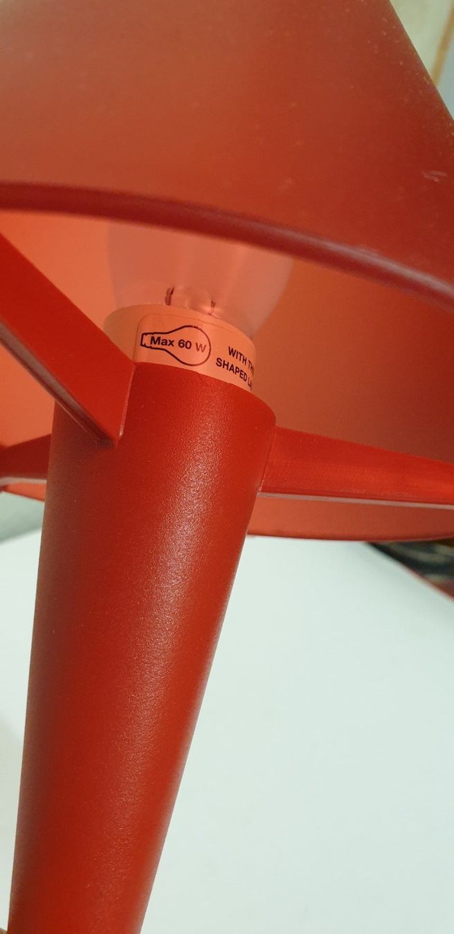 Lampade: Rote Tischlampe Lulu – Usato da Emmen venduto da Brockofsky 6