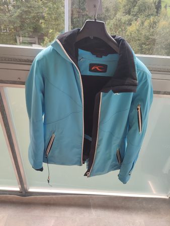 Skianzug Damen Jacke Kjus 40 L hellblau + Skihose Columbia