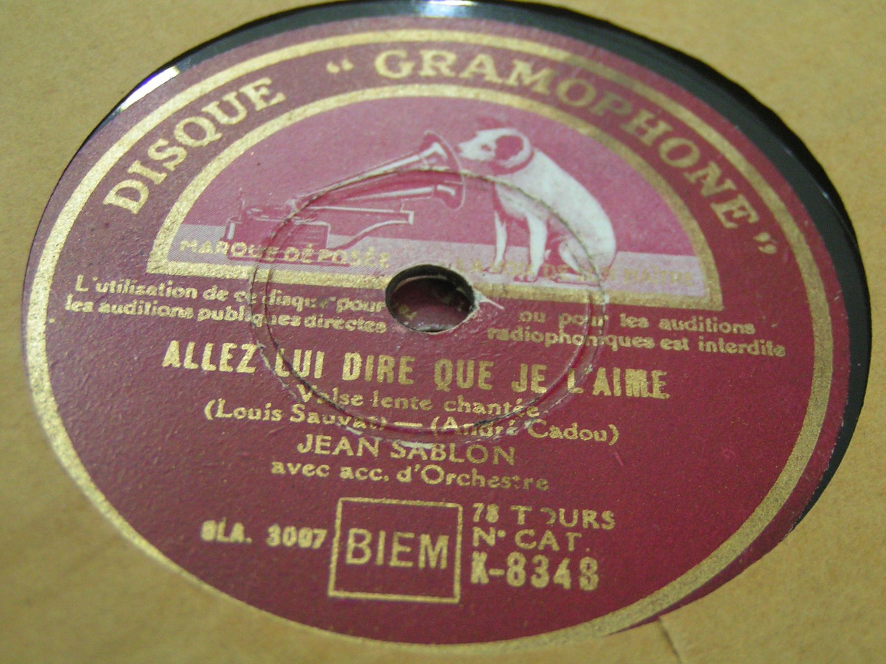 Dischi in vinile: DISQUES 78 TOURS – Usato da Lausanne venduto da Leag 4