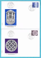 2 ill. FDC Papieränderung Nr.610+611 ohne Adresse. Ab Fr.1!