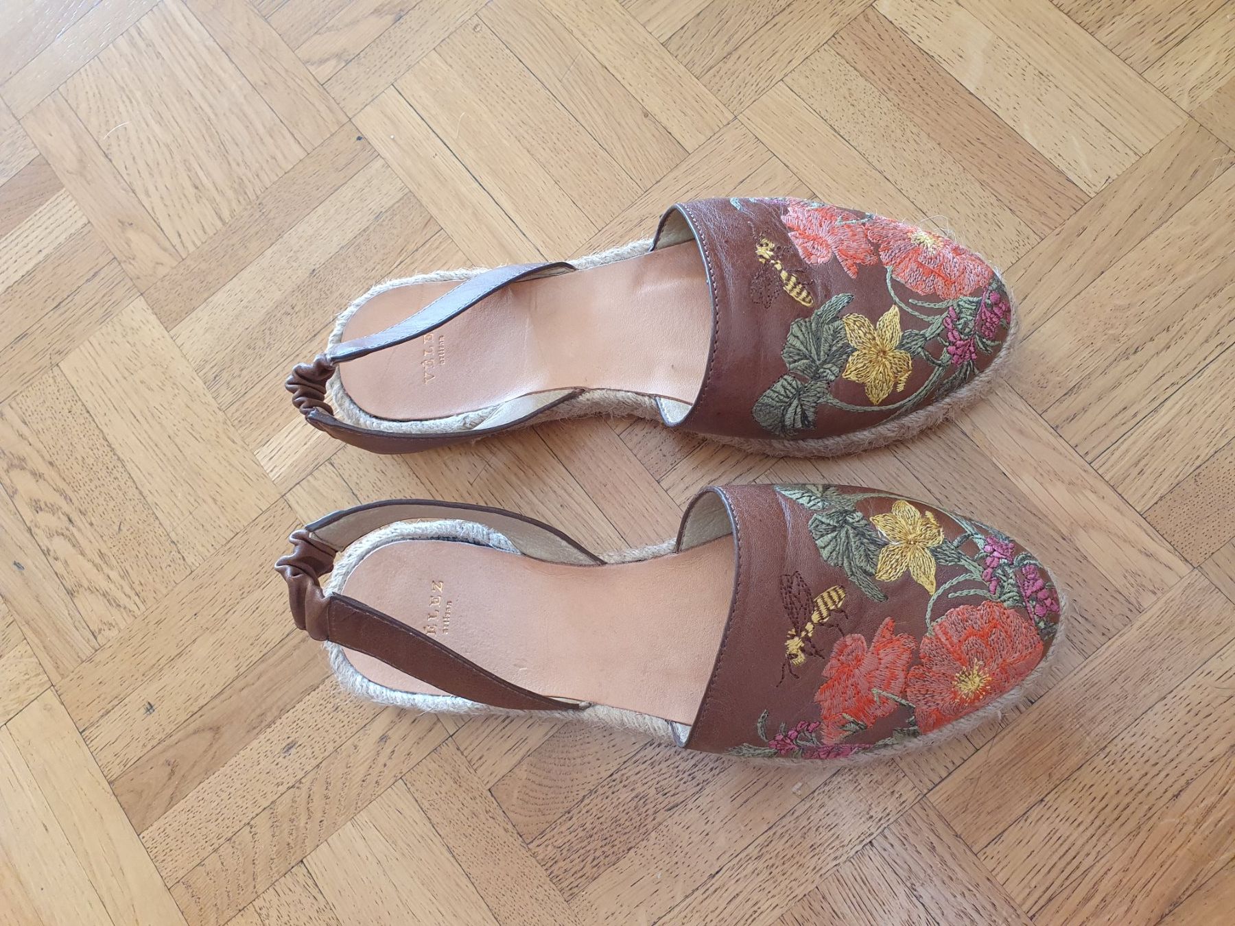 Scarpe da donna: Espadrilles Ledersandalen, Gr. 37 – Nuovo (secondo la descrizione) da Genève venduto da sve_kk28