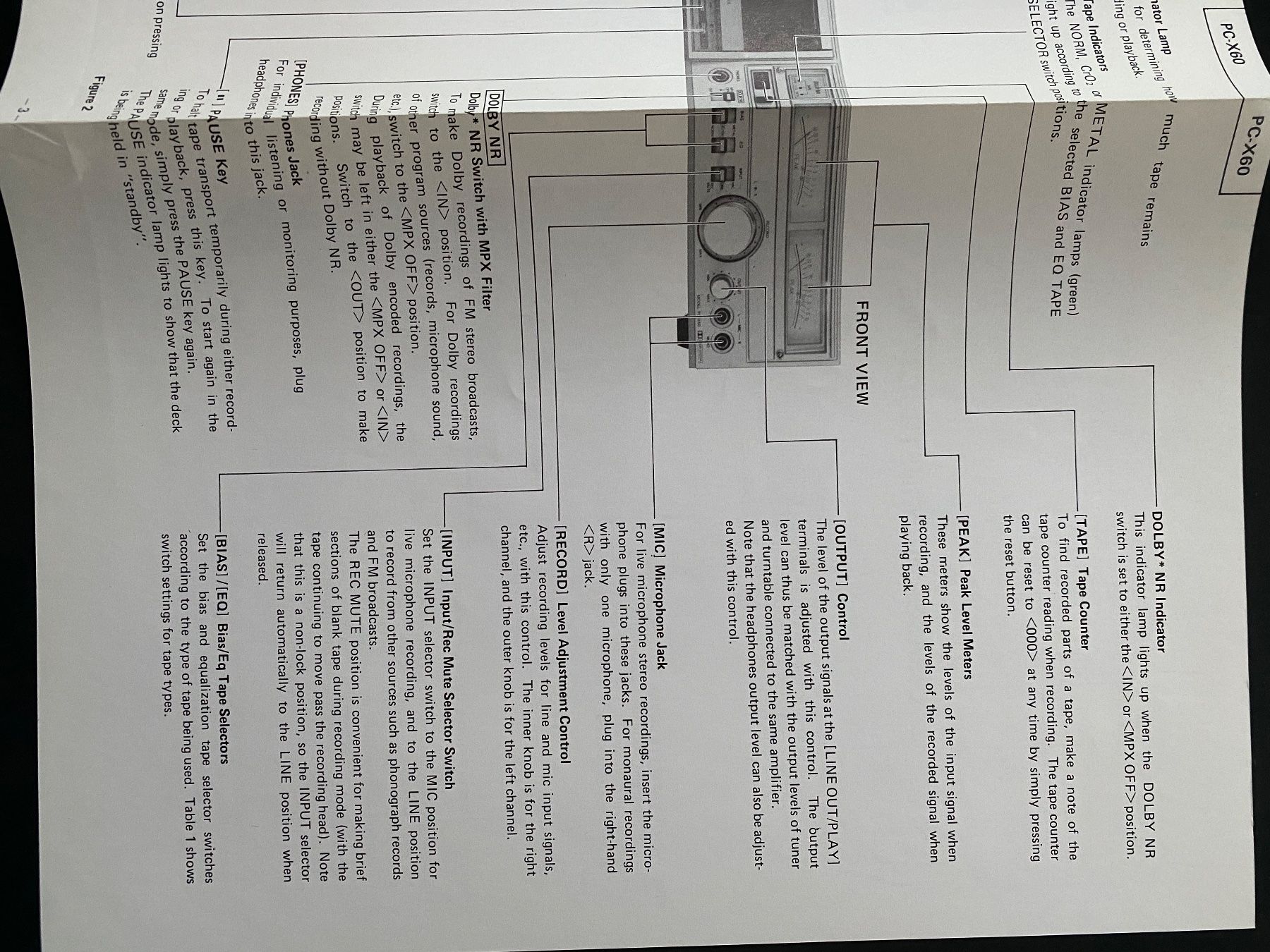 Toshiba Registratori: Servicemanual TOSHIBA PC-X60 Cassetten Deck – Usato da Erlenbach ZH venduto da Leaford 3