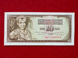 Belgrad 1968 - Jugoslawien - 10 Dinara UNC