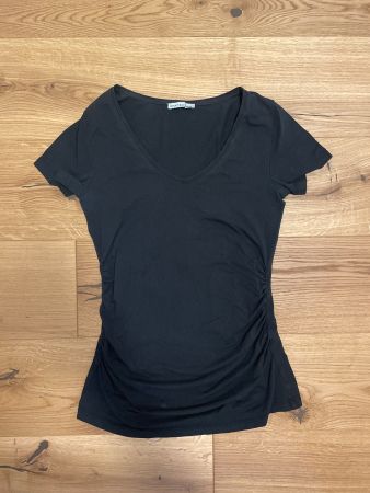 Shirt für Schwangerschaft, schwarz, M