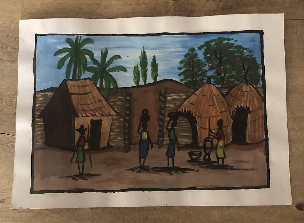 Dipinti: Peinture artiste africain – Usato da Posieux venduto da pha_tnd9
