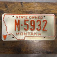 🇺🇸 U.S. Autoschild - Montana M-5932 - US Regierung